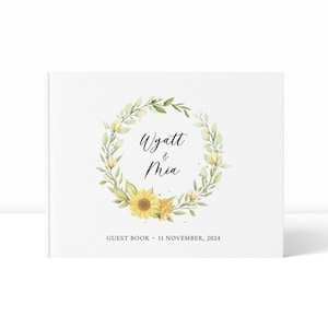 Wedding Guest Book | Guest Book for Wedding | Linen Guest Book | Personalised Guest Book | Guest Book Wedding | Linen Wedding Guest Book