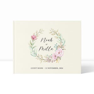 Wedding Guest Book | Guest Book for Wedding | Linen Guest Book | Personalised Guest Book | Guest Book Wedding | Linen Wedding Guest Book
