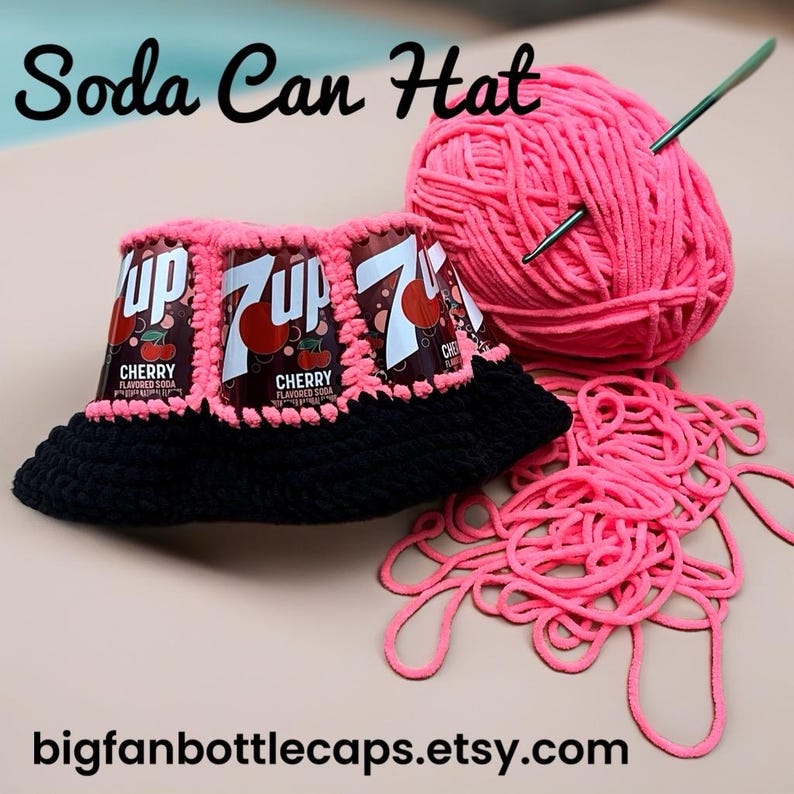 Cherry Lime Soda Can Crocheted Bucket Hat Etsy cherry-lime-soda-can-crocheted-bucket-hat-etsy