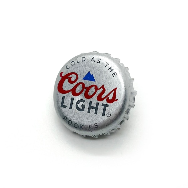 Western Hat Pin / Bottle Cap / Cowboy Hat Pin / Coors Light Beer Bottlecap