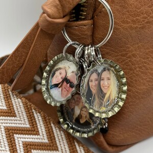 Llavero con foto personalizada, etiqueta para bolso o cartera - Bottlecaps