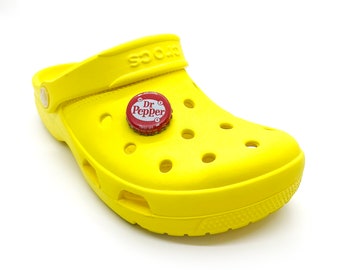 Retro Dr. Pepper Bottlecap Shoe Charm for Foam Clog Sandals