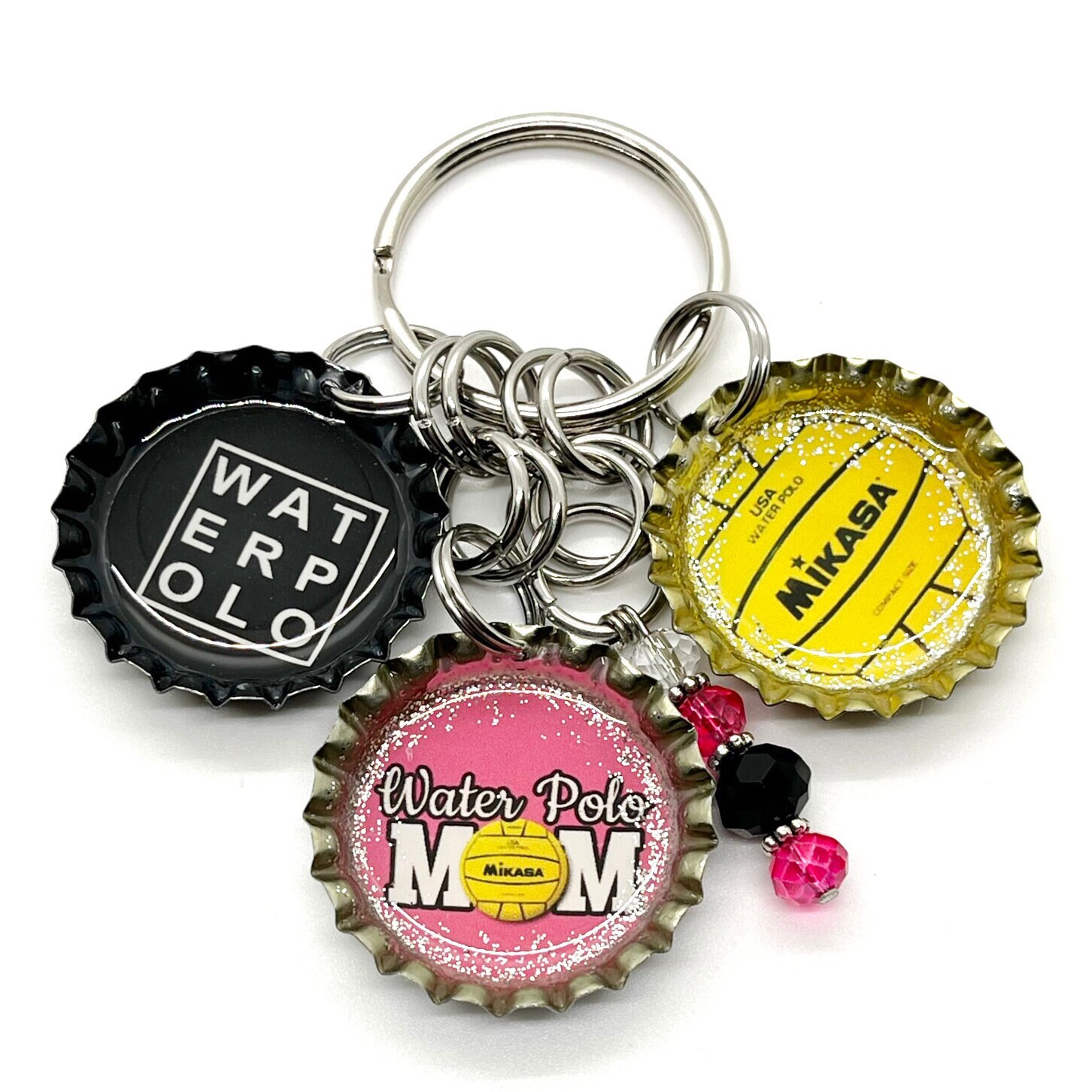 Texas Star Car Keychain Ring Beer Soda Cap Bottle Opener TX Silver Keyring Chain Texas Star Car Keychain Ring Beer Soda Cap Bottle Opener TX Silver Keyring Chain