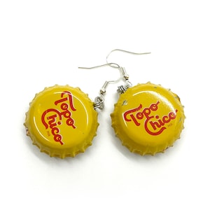 Topo Chico Double-Sided Bottlecap Earrings