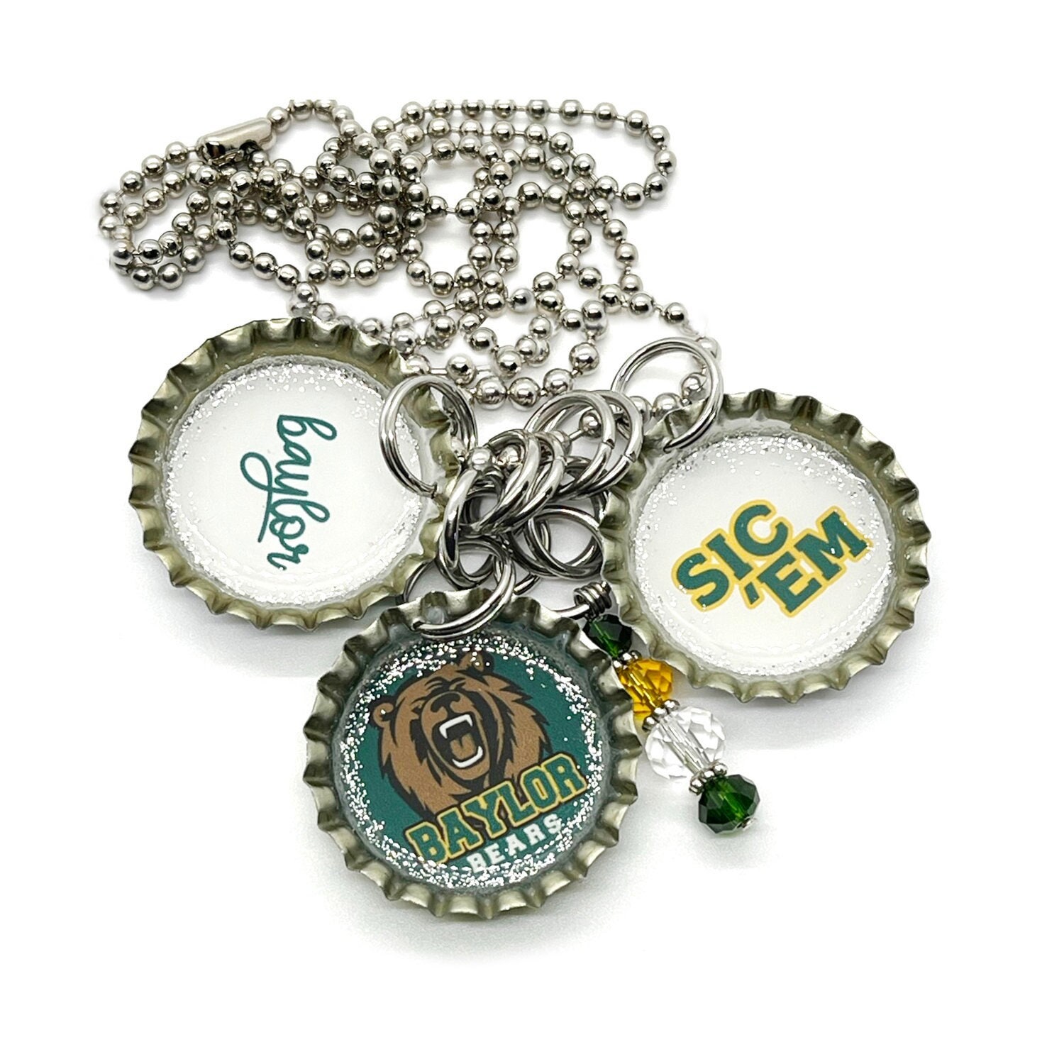 Sic 'Em Baylor Keychain