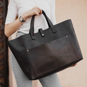 Laptop Tote Bag 13-16 inch, Leather Satchel Handbag for Women, Personalized Briefcase, Special Custom Gift for Her, Work Bag