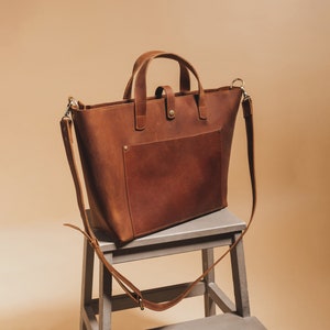 Womens Leather Laptop Bag, Messenger Oversized Bag for Women, IMac bag 13 inch, Custom Laptop Briefcase, Handmade Laptop Bag Custom Work Bag