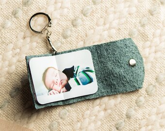 Custom Photo Album Keychain, Personalized 14 Photo book, Gift for Him, Father's Day Gifts, Gift for Dad, Gift for Husband, Picture Key chain