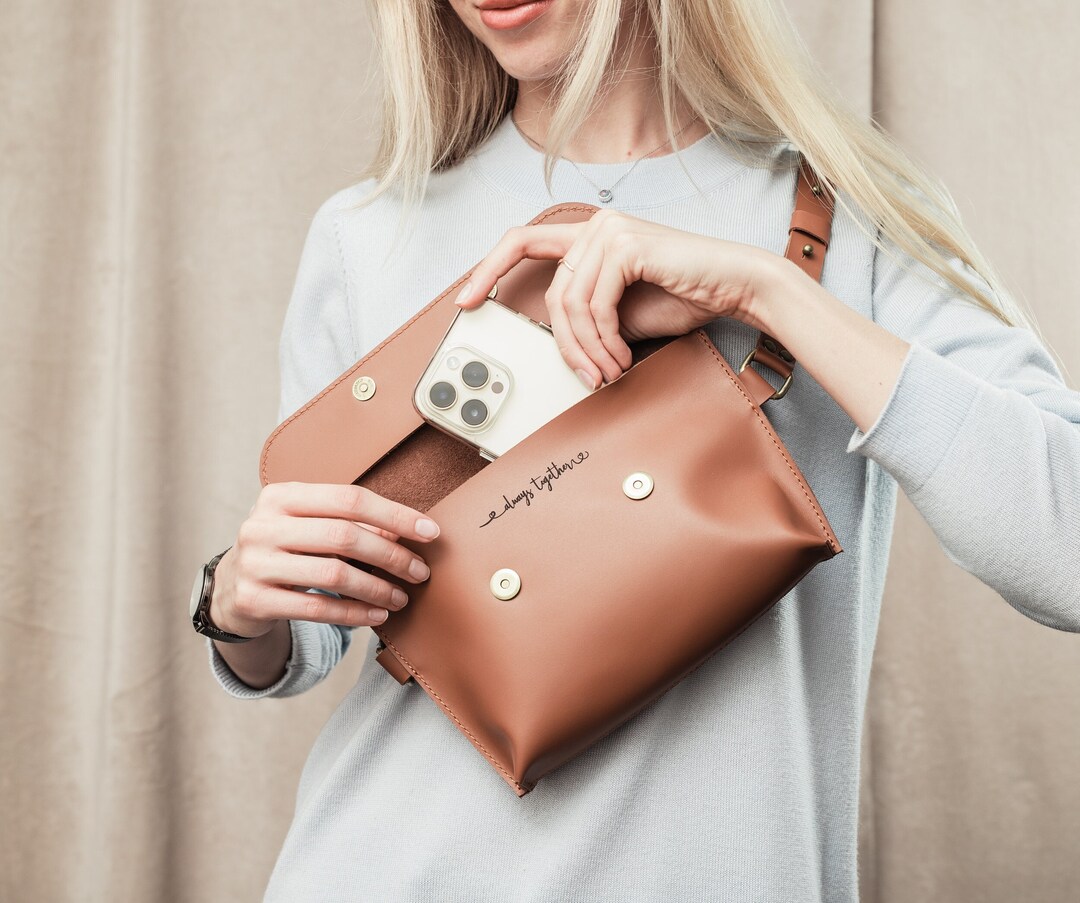 Funny Crossbody Bag for Phone, Women's Belt and Sling Bag, Custom Bag