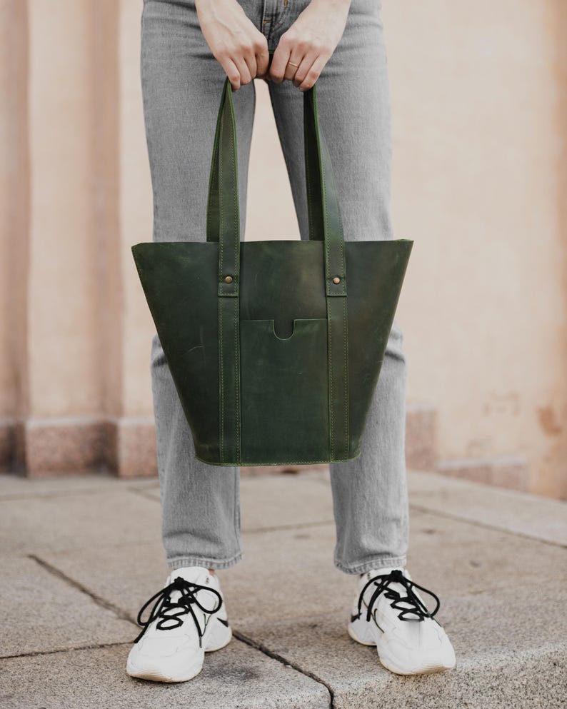 Custom Leather Bag for Women, Large Tote Bag, Handmade Rustic Purse Bag