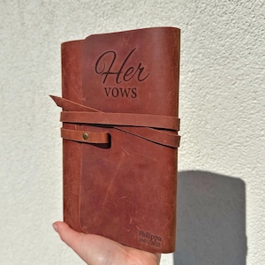 Custom Vow Book, Vow Booklets, Speech Notebook for Wedding Ceremony, His and Her Vows Journal, Wedding Keepsake, Bride Groom Vow Books