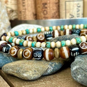 Unisex Double strand boho bottom closure bracelet