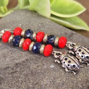 Lady Bug Leverback Earrings