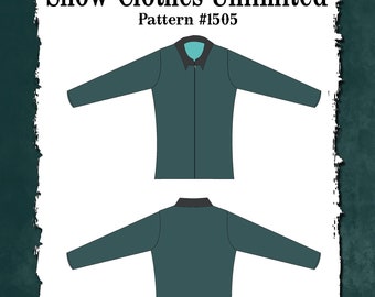 Child's Fitted Stretch Shirt Pattern: Front Zip Western Style (PDF Pattern) - #1505