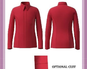 Child's Western Show Shirt Pattern – Hidden Zipper, Lace Sleeve (PDF Pattern) #1705PDF
