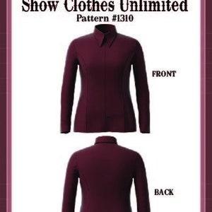 1310 PRINTED - Plus - Western  Front Zip Stretch Shirt, Rail Shirt, Pleasure Shirt, shirt pattern, princess seamed