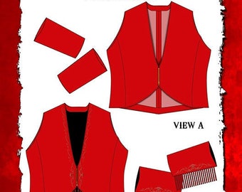 6200 PDF - Bolero Vest,  fringe vest, show vest, trail class vest, rodeo vest by Show Clothes Unlimited - Misses