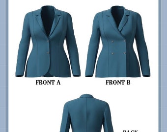 Plus Size Western Halter Jacket Sewing Pattern (PDF Pattern)