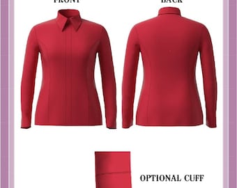 Chemise Western Bleue Royale Zippée Cachée Taille M/L Neuve
