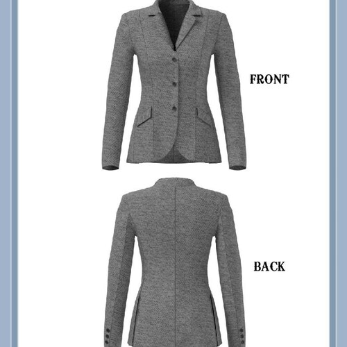 7100 PDF English Hunt Coat Hunt Seat Coat Front Button Etsy