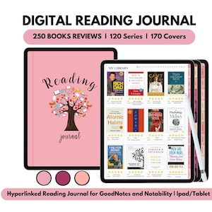 Diario de lectura digital, seguimiento de reseñas de libros, iPad y Android (descarga en PDF)