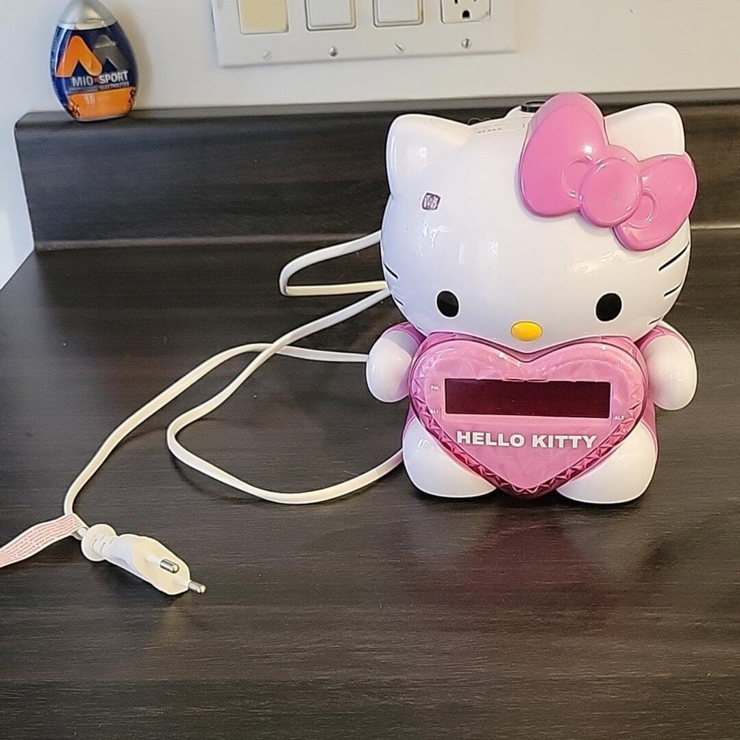 Hello Kitty Alarm Clock Projector AM/FM Radio 2012 Sanrio European Plug