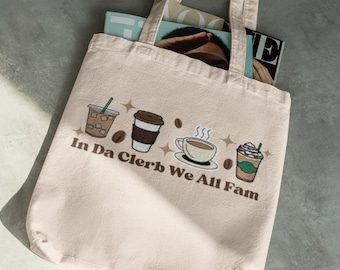 Cute Aesthetic Iced Coffee Design-Instant Digital Download, In Da Clerb We All Fam PNG SVG, Coffee Club Png Svg for Coffee Lovers