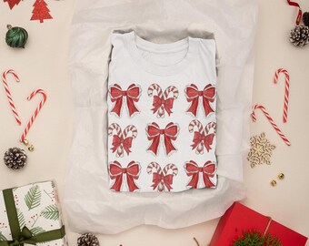 Christmas Coquette Bow Png, Christmas Bow Png Svg, Holiday Sublimation, Coquette Bow Png, Christmas