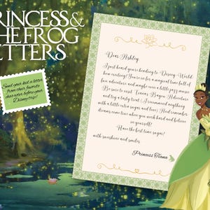 The Princess and the Frog | Tiana | Personalized Character Letter | Disney Trip | Kids Surprise | Travel