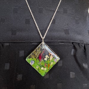 Pressed Flower Resin Necklace