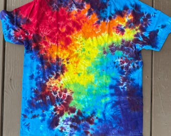 Rainbow Space Tie-Dye T-Shirt, Unisex Festival Clothes