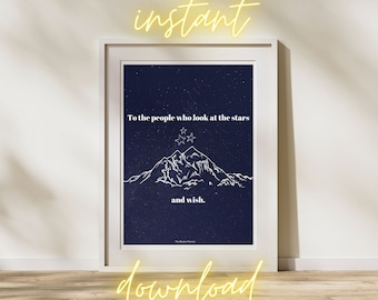 To the People Print | ACOTAR Printable Art, Digital download, Bookish quotes, Sarah J Maas Quote, Poster