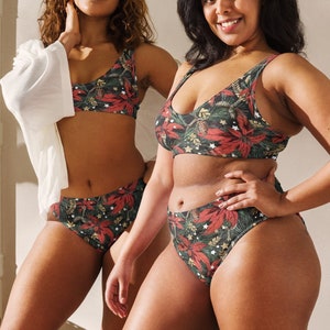 Winter Pine High-Waisted Bikini