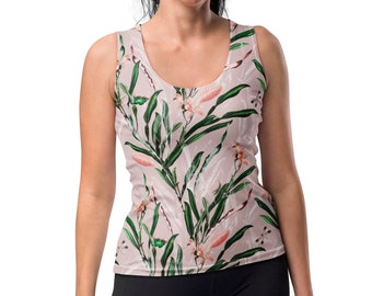 Pink Dragonflower Tank Top