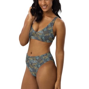 Forest Ferns High-Waisted Bikini