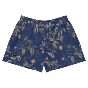 Dark Floral Athletic Shorts