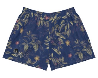 Dark Floral Athletic Shorts