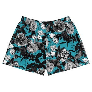 Aqua Butterflies Athletic Shorts
