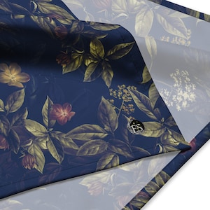 Dark Floral Bandana