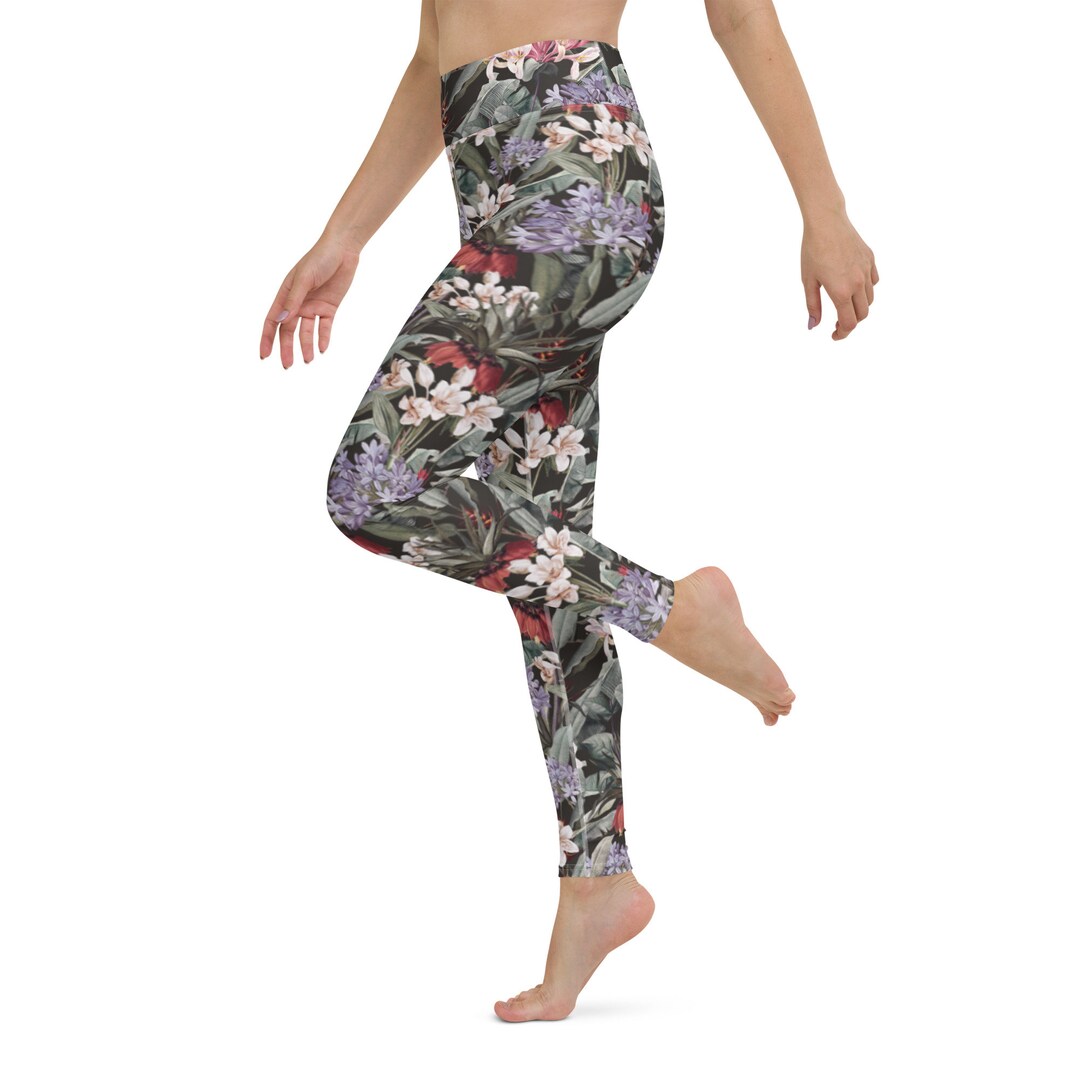 Psychedelic Jungle Forest Floral Men's Leggings