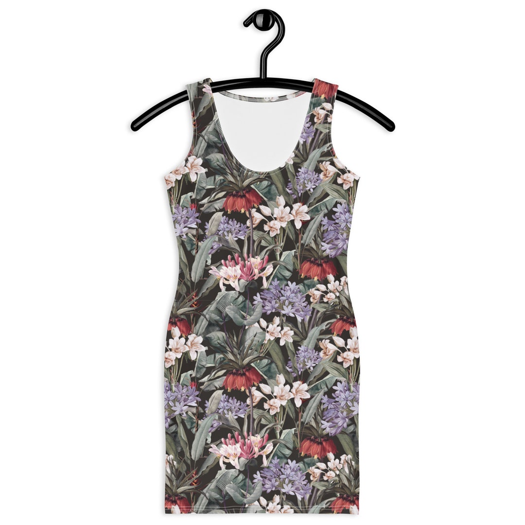Pleated Shirt Dress in Idem/Floral Jungle