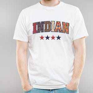INDIAN Varsity tshirt design, Printable Desi Pride PNG, Retro Indo‑Western T‑Shirt Design