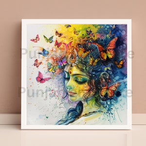 Lakshmi artwork | Lakshmi modern art | Lakshmi poster | Goddess Lakshmi painting | wealth goddess | Laxmi images | Lakshami | Laxmi Print