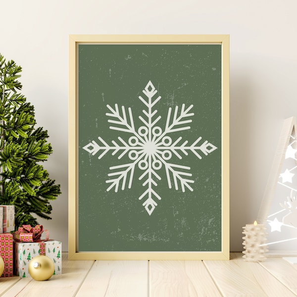Snowflake Wall Art Etsy
