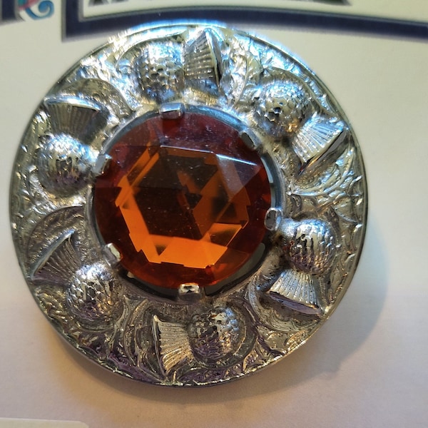 Cairngorm Brooch Etsy