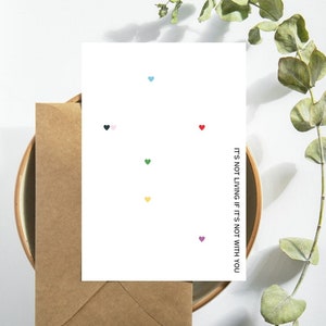 The 1975 Card / Love Card / Harten / It's not living if it's not with you / Abiior / Jubileum / eenvoudig / albumhoes