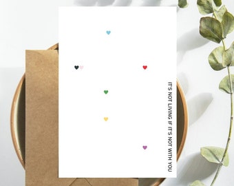 The 1975 Card / Love Card / Hearts / It's not living if it's not with you / Abiior / Anniversary / simple / album cover