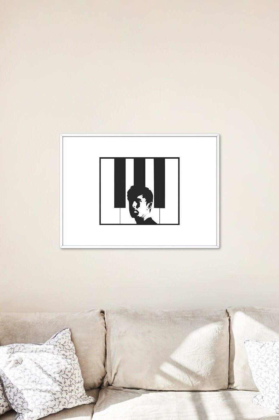 James Blake print / Portrait / Art print / Wall Art / cover art / piano
