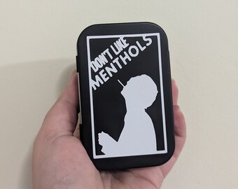 The 1975 cigarette tin / Robbers Style / Don't Like Menthols / Matty Healy / Case / box