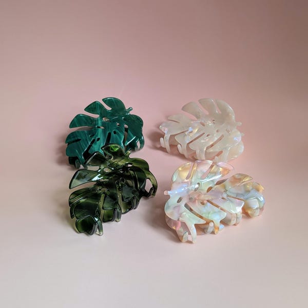 Monstera Hair Claw / Plant Clip / Leaf / Hair accessories